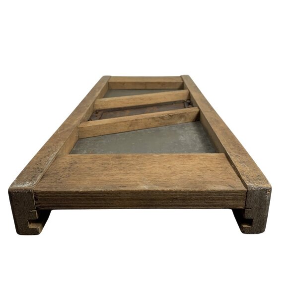 Primitive Slaw Sauerkraut Cutter Mandolin Slicer Rustic Farmhouse Country Decor - Picture 7 of 7